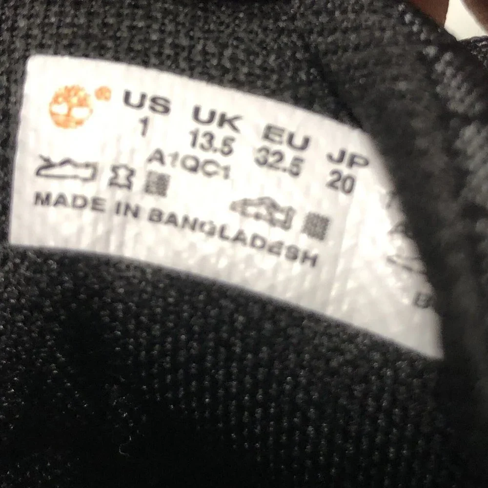 Timberland Little Kids GT Rally Mid Hiker Boots‎ Black Suede Size 1 M